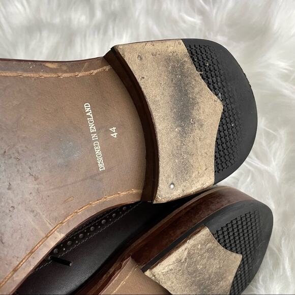 House of Hounds | Mens Brown Leather Oxford Wingtips Shoe London England Classic - Picture 7 of 11